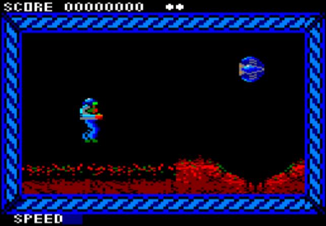 Side Arms - Amstrad CPC game screenshot (1988) by Go!